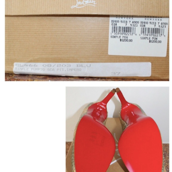 Christian Louboutin Multicolor Python Heels - Picture 12 of 12